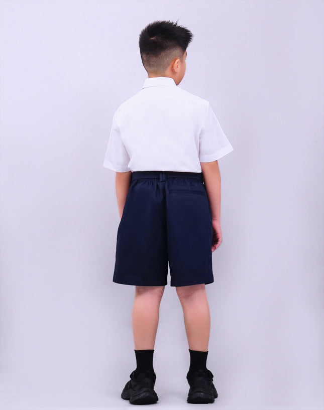Hard Collar Short Sleeve School Shirt