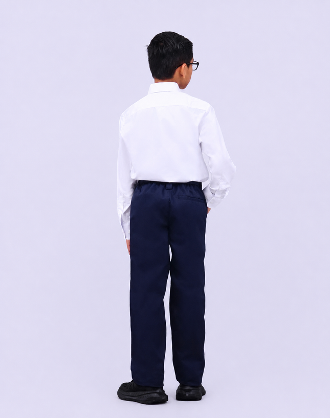 Hard Collar Long Sleeve School Shirt
