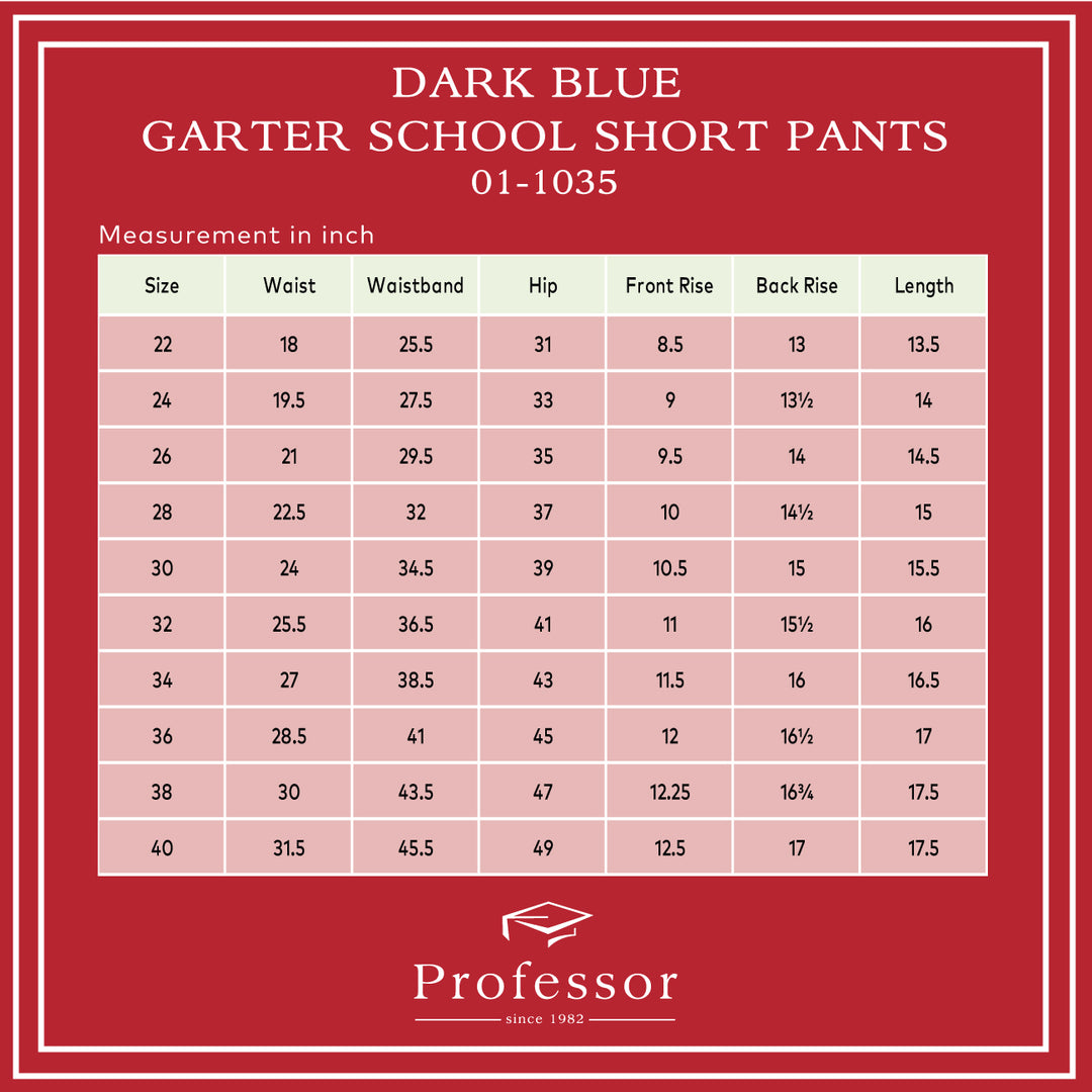 Garter Short Pant - Dark Blue