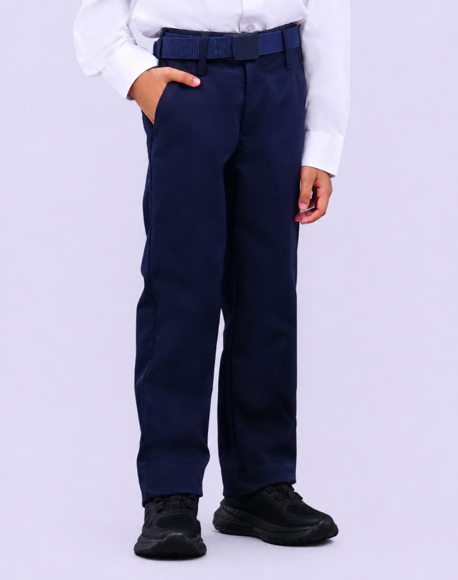Dark Blue Garter School Long Pants