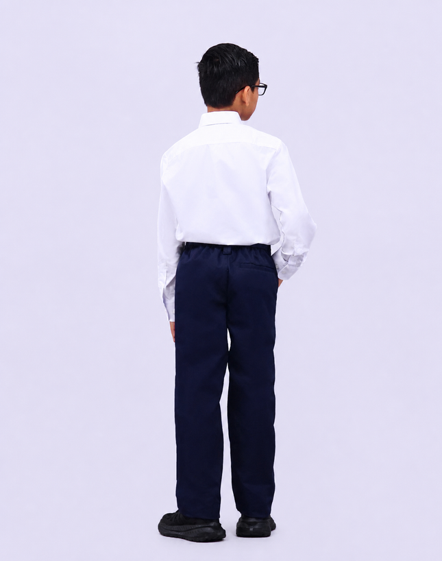 Dark Blue Garter School Long Pants