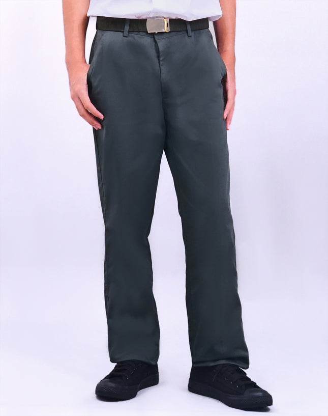 Olive Green School Long Pants