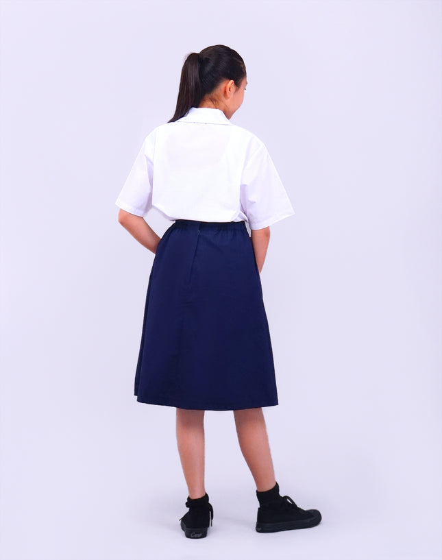 Dark Blue Garter School Short Skirt