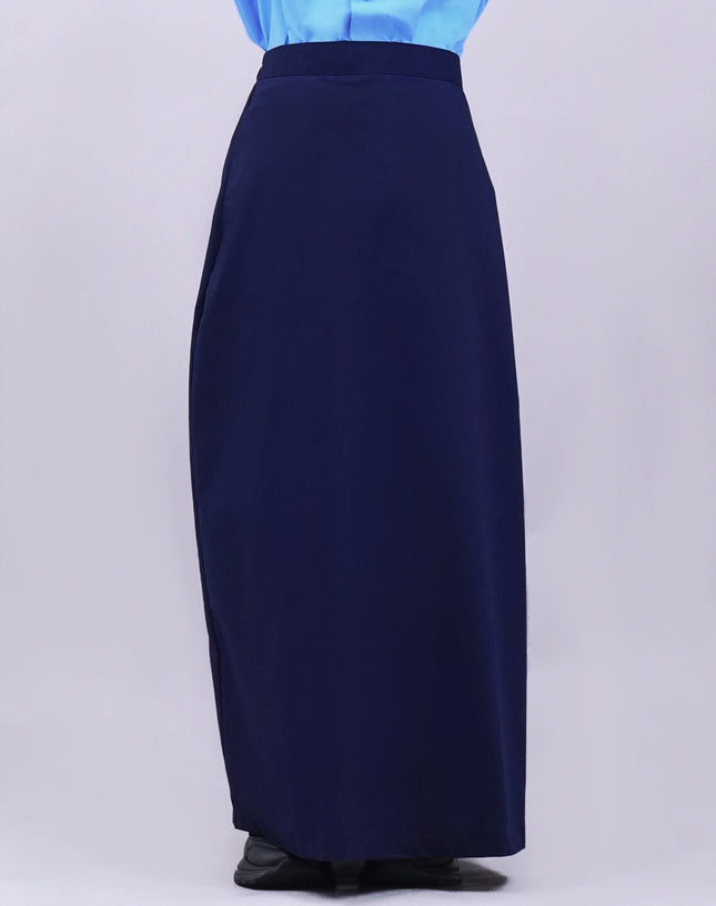 Dark Blue Garter School Long Skirt