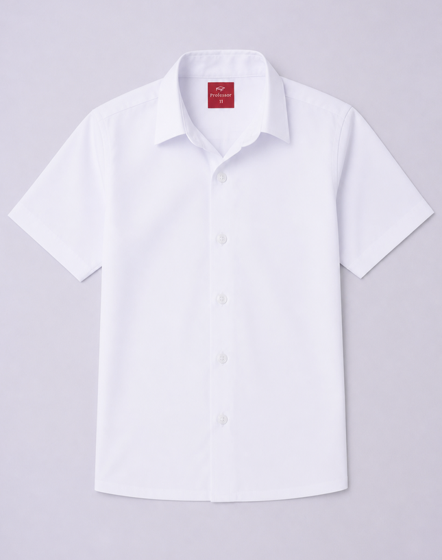 Soft Collar Short Sleeve School Shirt