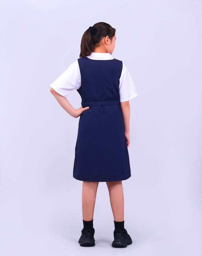 Dark Blue Girls School Pinafore