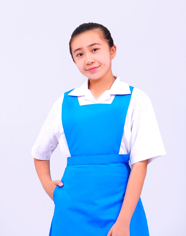Turquoise Blue Girls School Pinafore