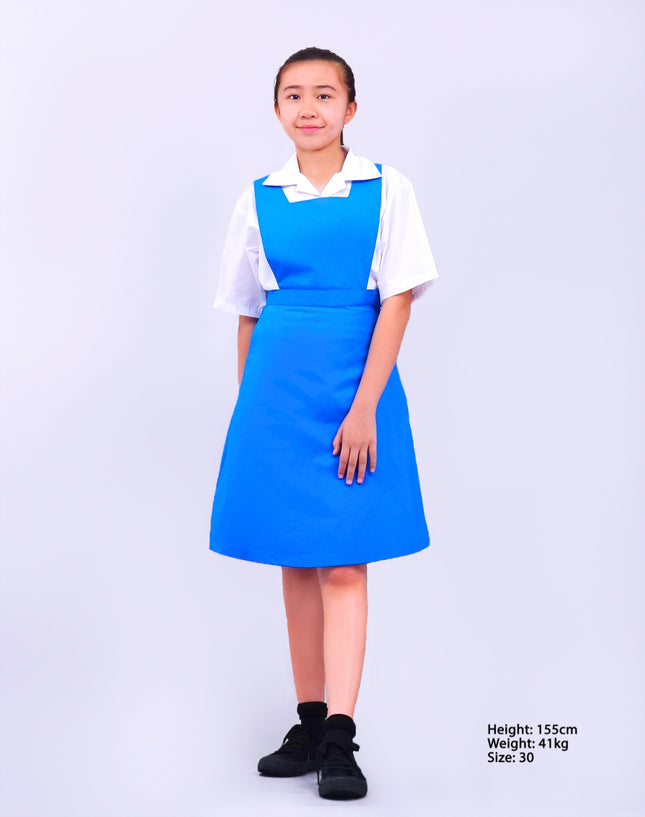 Turquoise Blue Girls School Pinafore