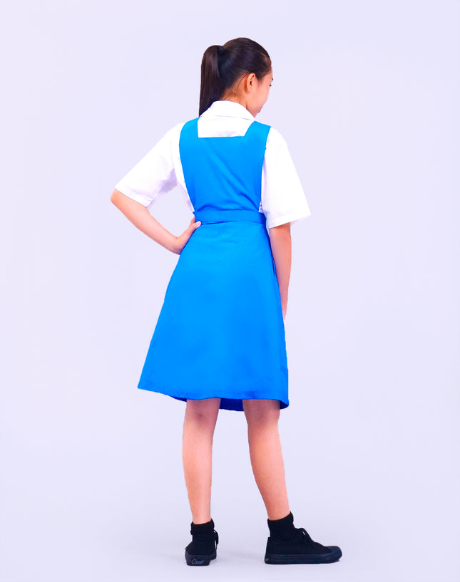 Turquoise Blue Girls School Pinafore