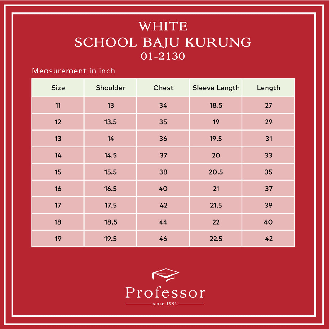 White School Baju Kurung