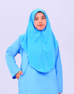 Light Blue School Baju Kurung