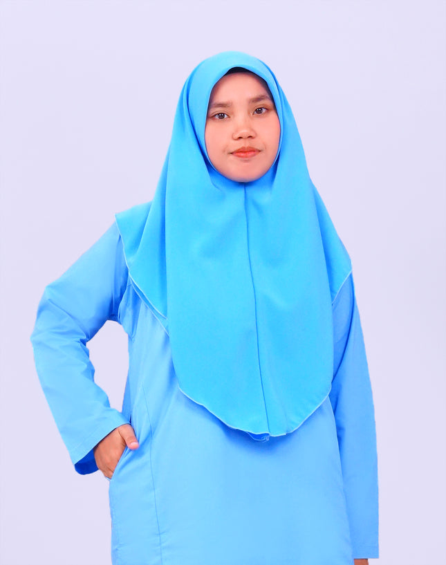 Light Blue School Baju Kurung