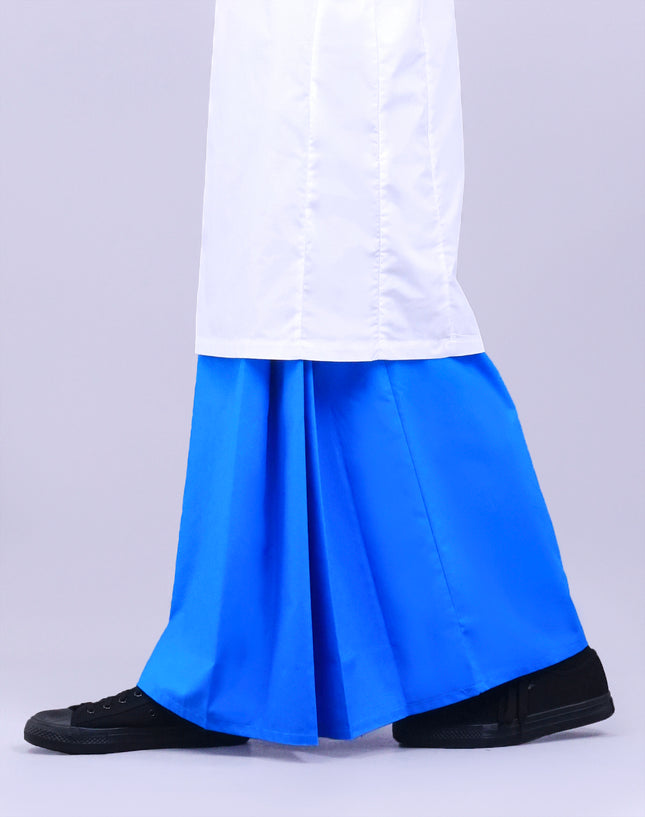 Turquoise Blue School Kain Kurung
