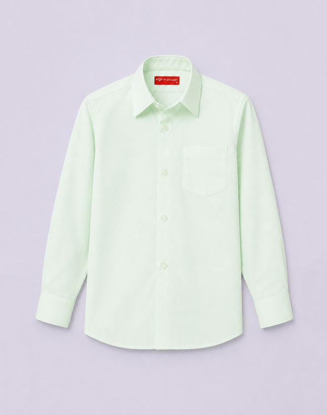 Green Long Sleeve School Shirt