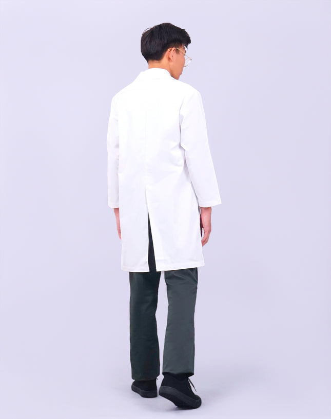 White School Long Sleeve Lab Coat