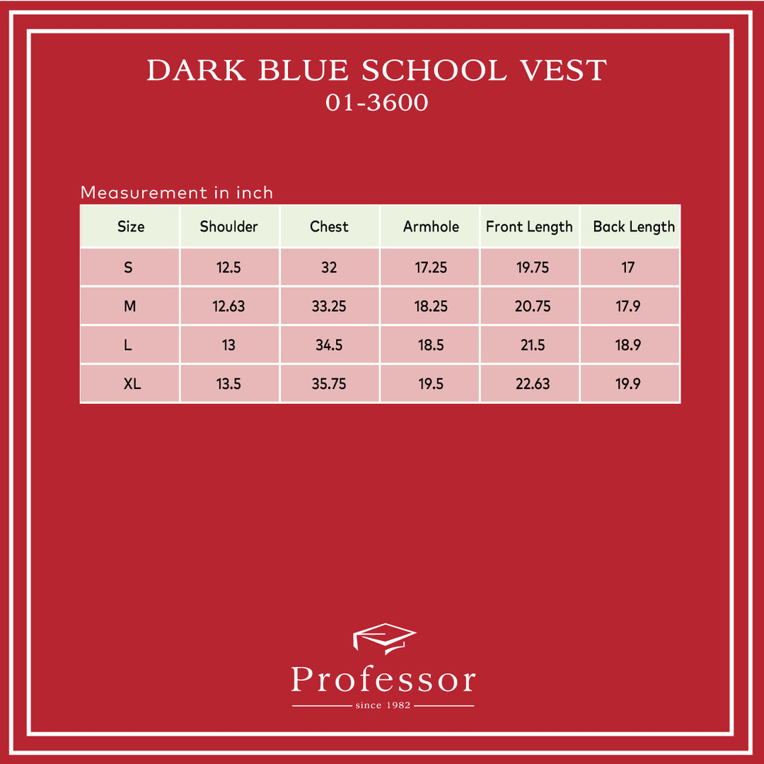 Dark Blue School Vest
