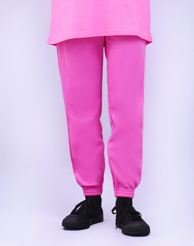 Pink Tricot Track Pants