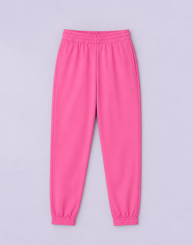 Pink Tricot Track Pants