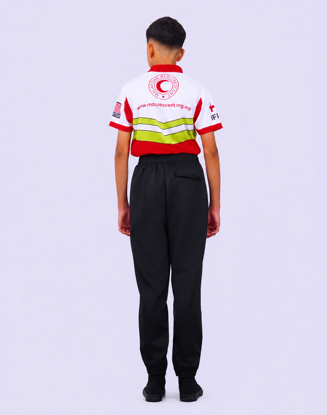 Black Tricot Track Pants