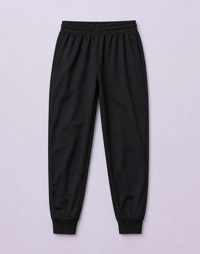 Black Tricot Track Pants