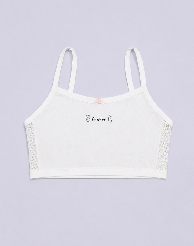Girls Mesh Cotton Camisole