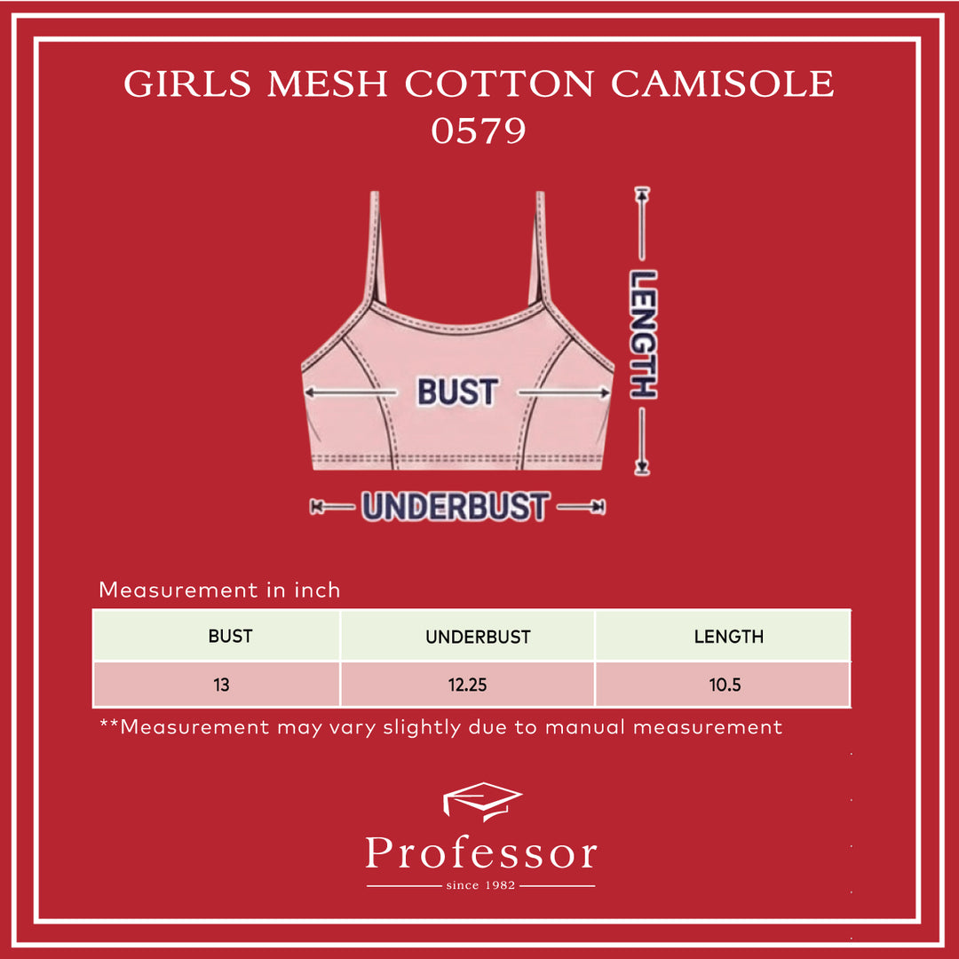 Girls Mesh Cotton Camisole