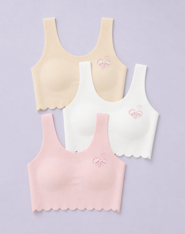 Girls Seamless Scallop Camisole