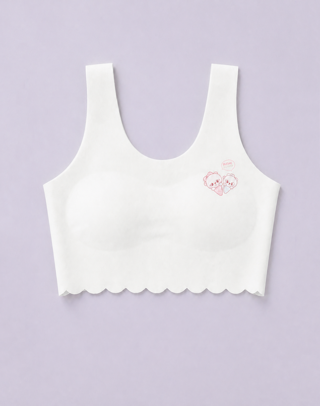 Girls Seamless Scallop Camisole