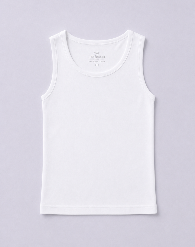 White Boy School Singlet
