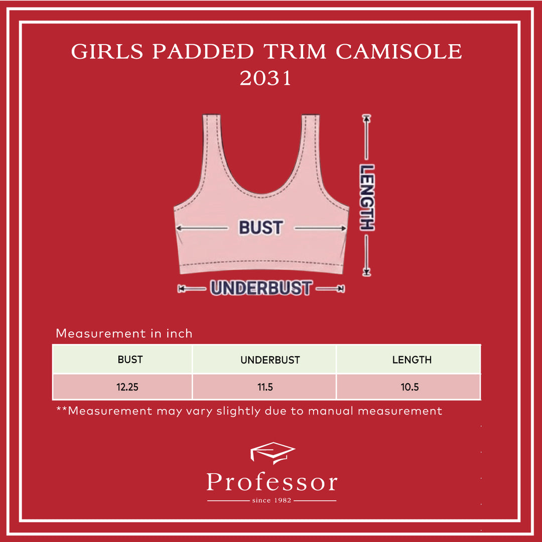 Girls Padded Trim Camisole