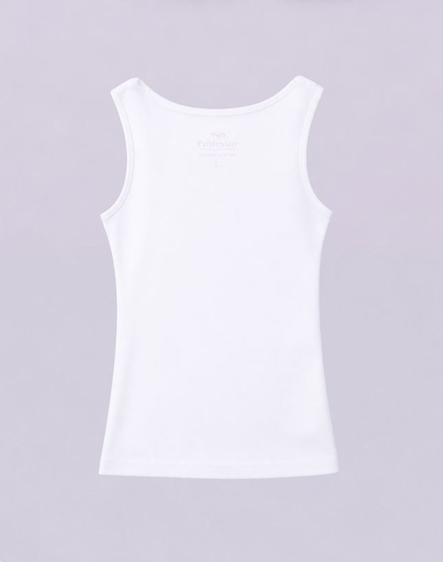 White Girl School Singlet