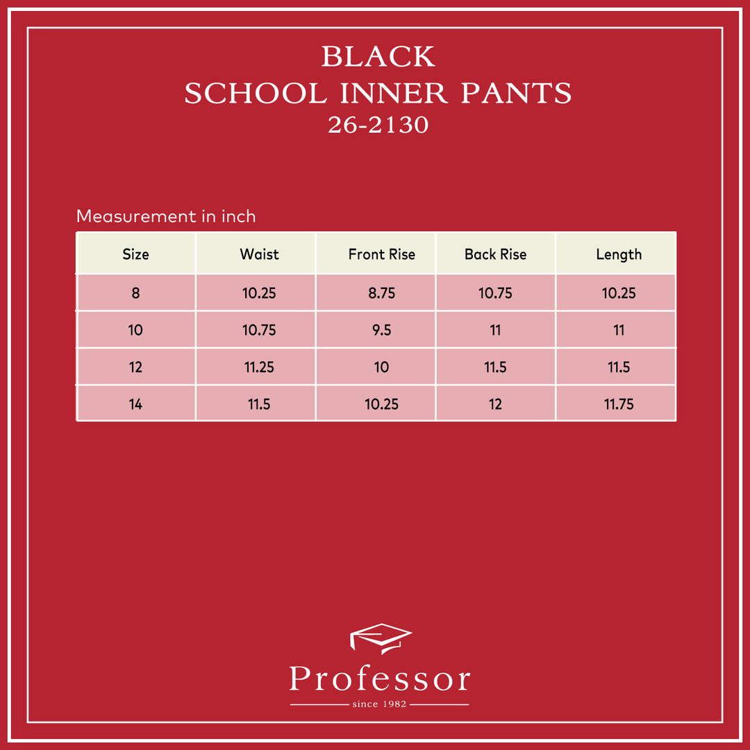 Black School Inner Pants