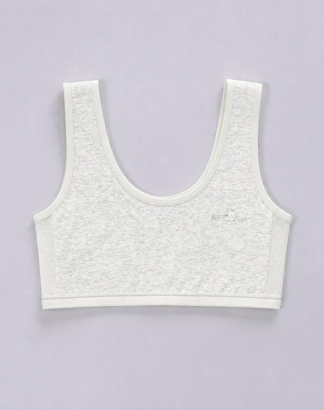 Girls Wide Strap Cat Camisole