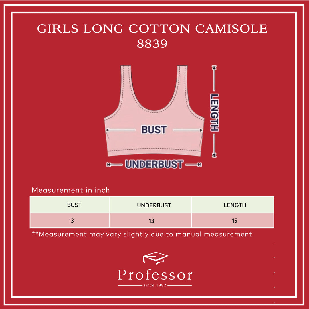 Girls Long Cotton Camisole