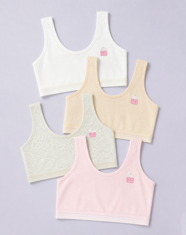 Girls Cotton Wide Strap Camisole