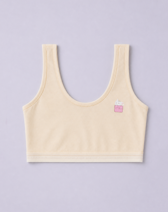 Girls Cotton Wide Strap Camisole