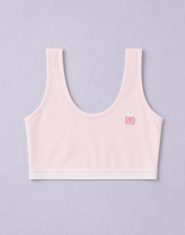 Girls Cotton Wide Strap Camisole