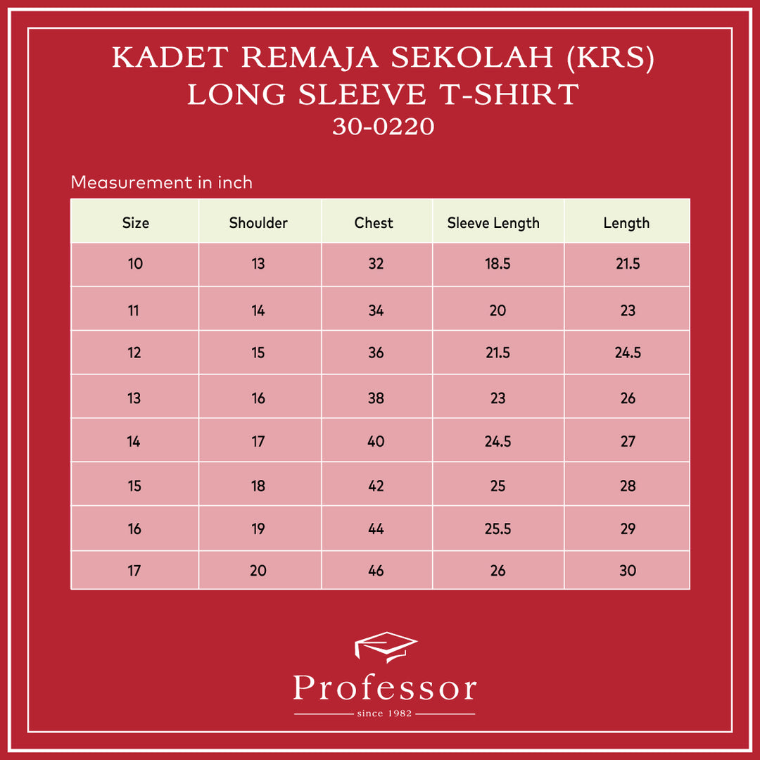 Kadet Remaja Sekolah (KRS) Long Sleeve T-Shirt