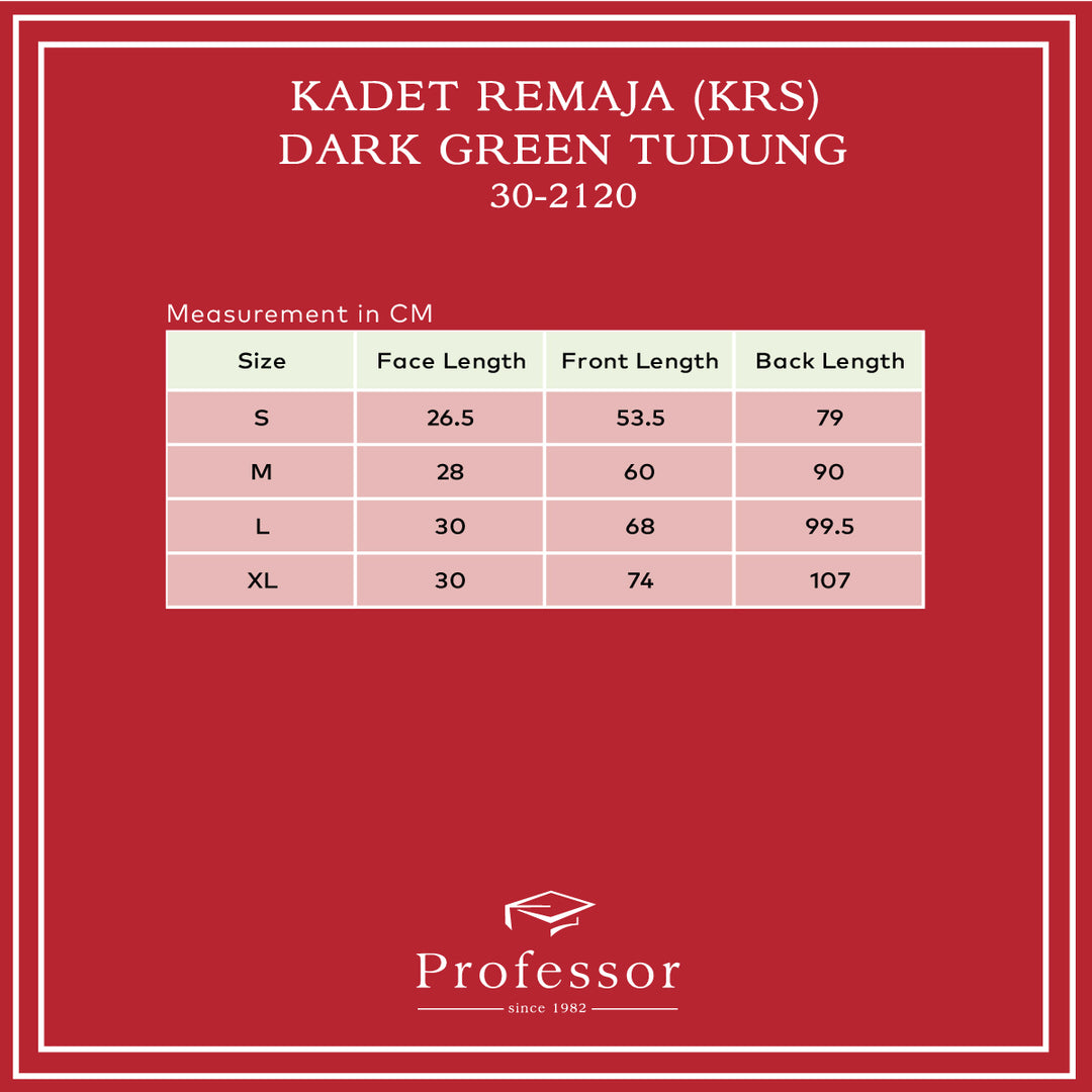 Kadet Remaja (KRS) Dark Green Tudung