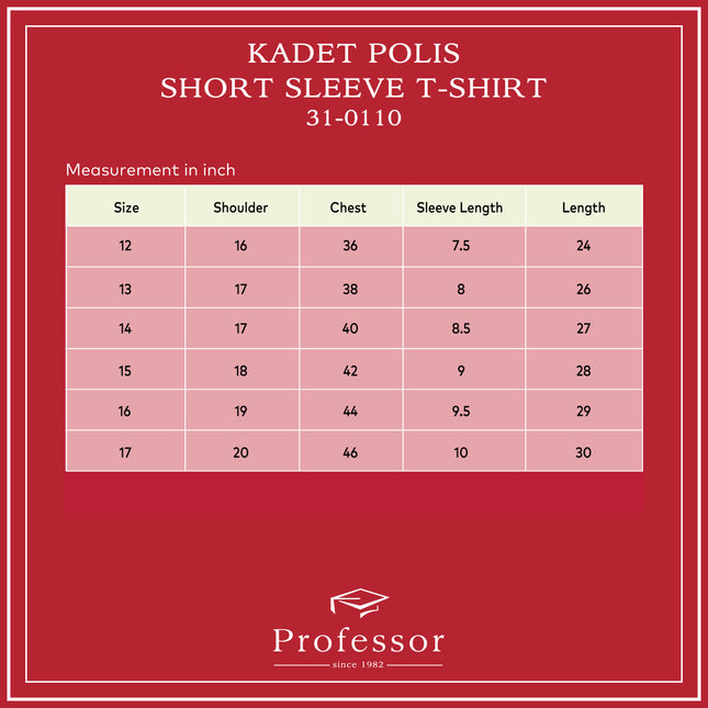 Kadet Polis Short/ Long Sleeve T-Shirt