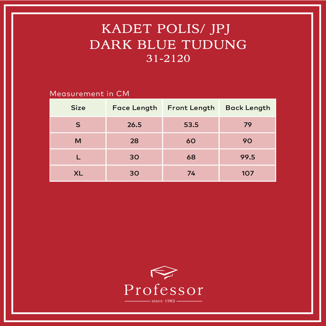 Kadet Polis/ JPJ Dark Blue Tudung