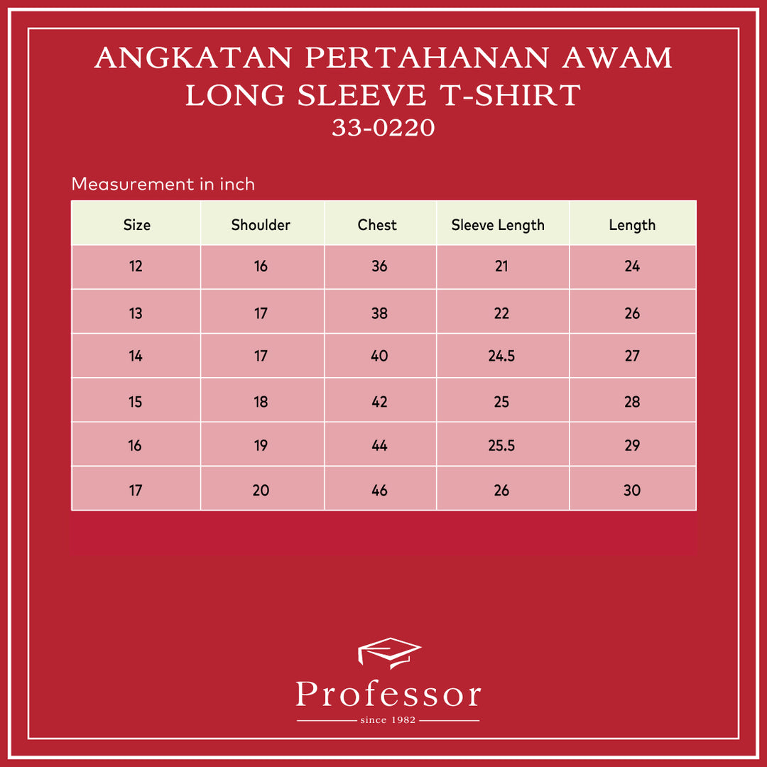 Kadet Angkatan Pertahanan Awam Long Sleeve T-Shirt