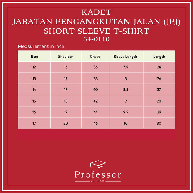 Kadet Jabatan Pengangkutan Jalan Short/ Long Sleeve T-Shirt