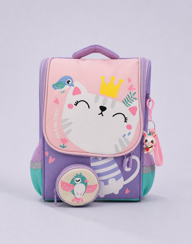 Cute Design Front Flap School Backpack