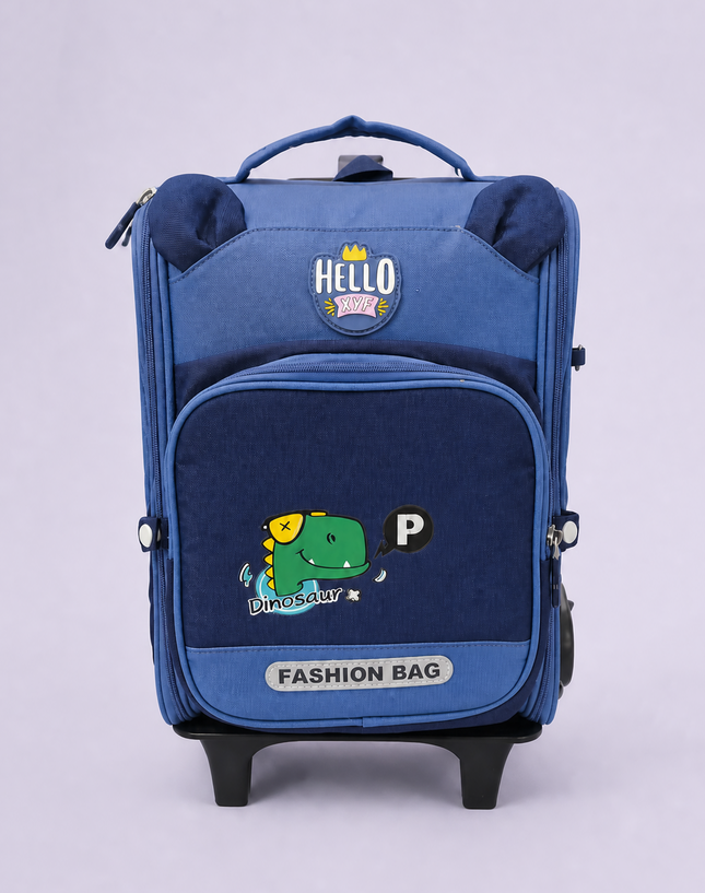 Boxy Dinosaur Primary School Trolley Bag