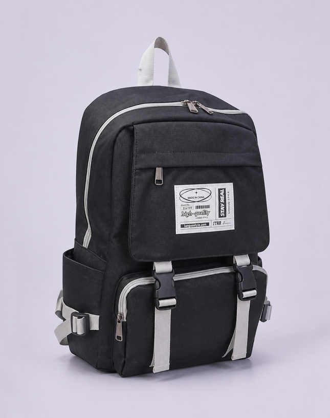 Multi-Compartment School Backpack