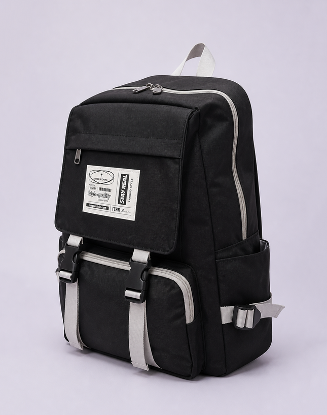 Multi-Compartment School Backpack