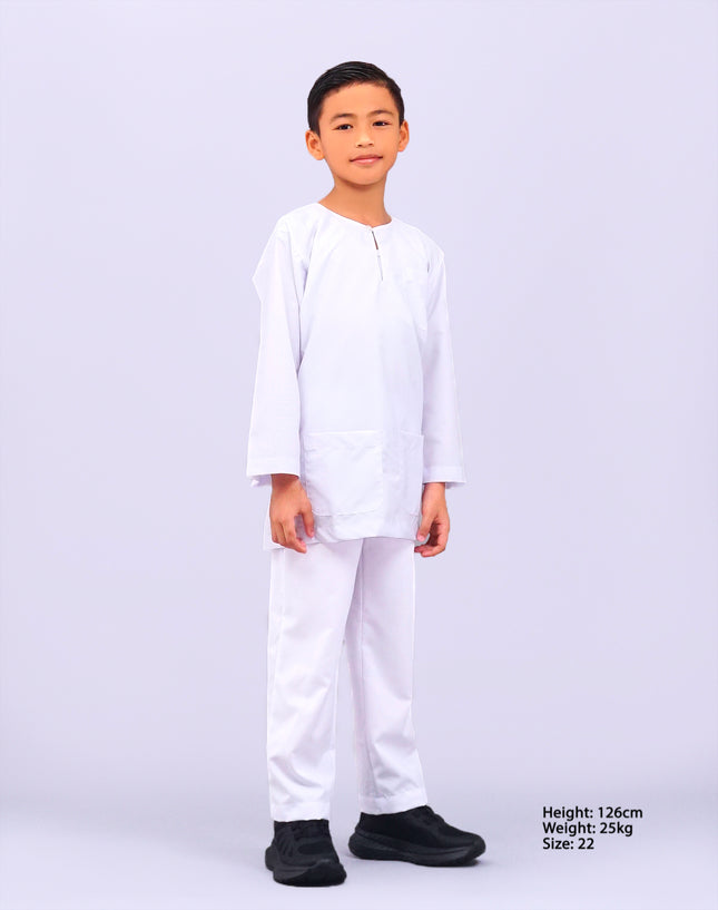 White Religious School Seluar Melayu
