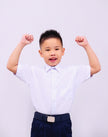 Hard Collar Short Sleeve School Shirt