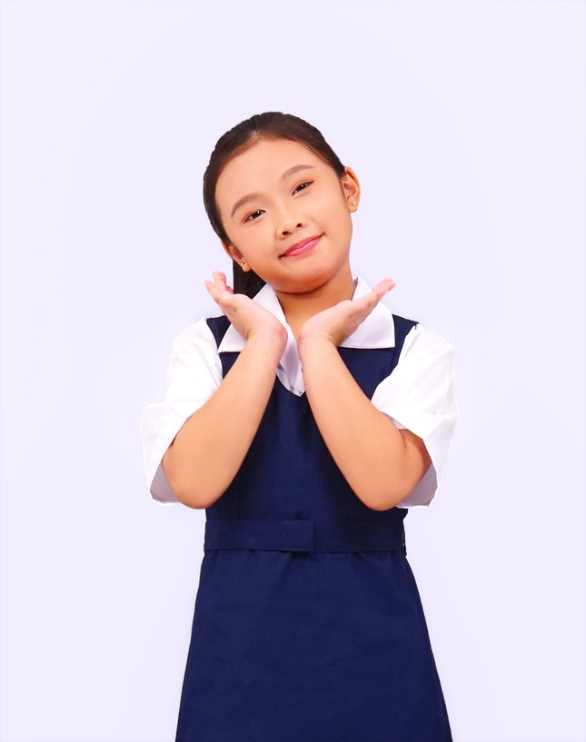Dark Blue Primary School Pinafore
